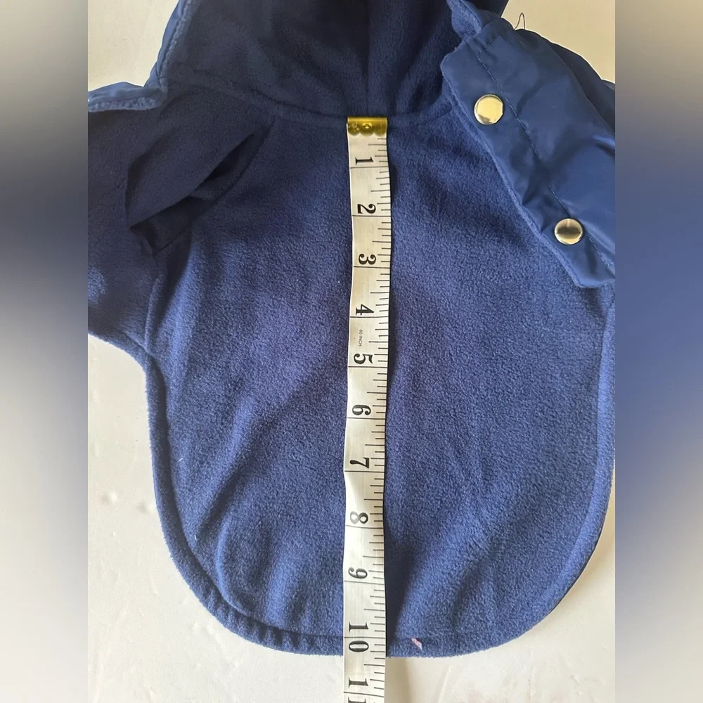 Dogs Navy Blue Hooded Jacket‎ with Flag Patch